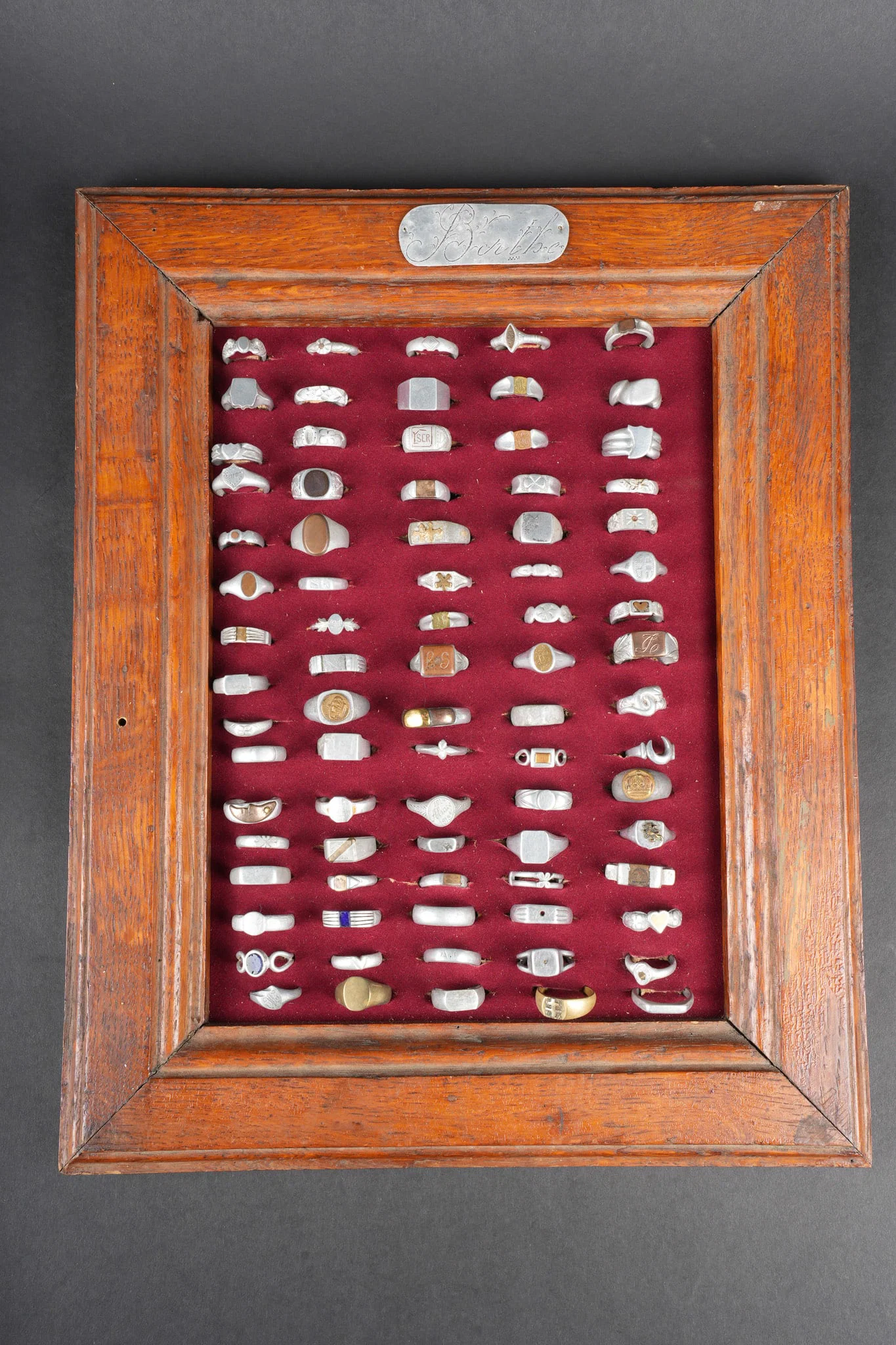 Lot de bagues artisanat de tranchees. Lot of trench-art rings