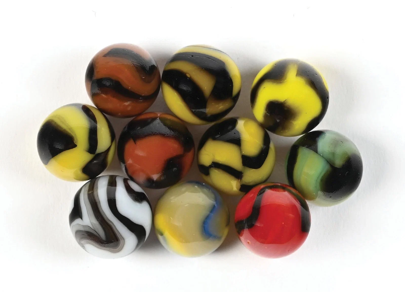 LOT OF 11: PELTIER MARBLES