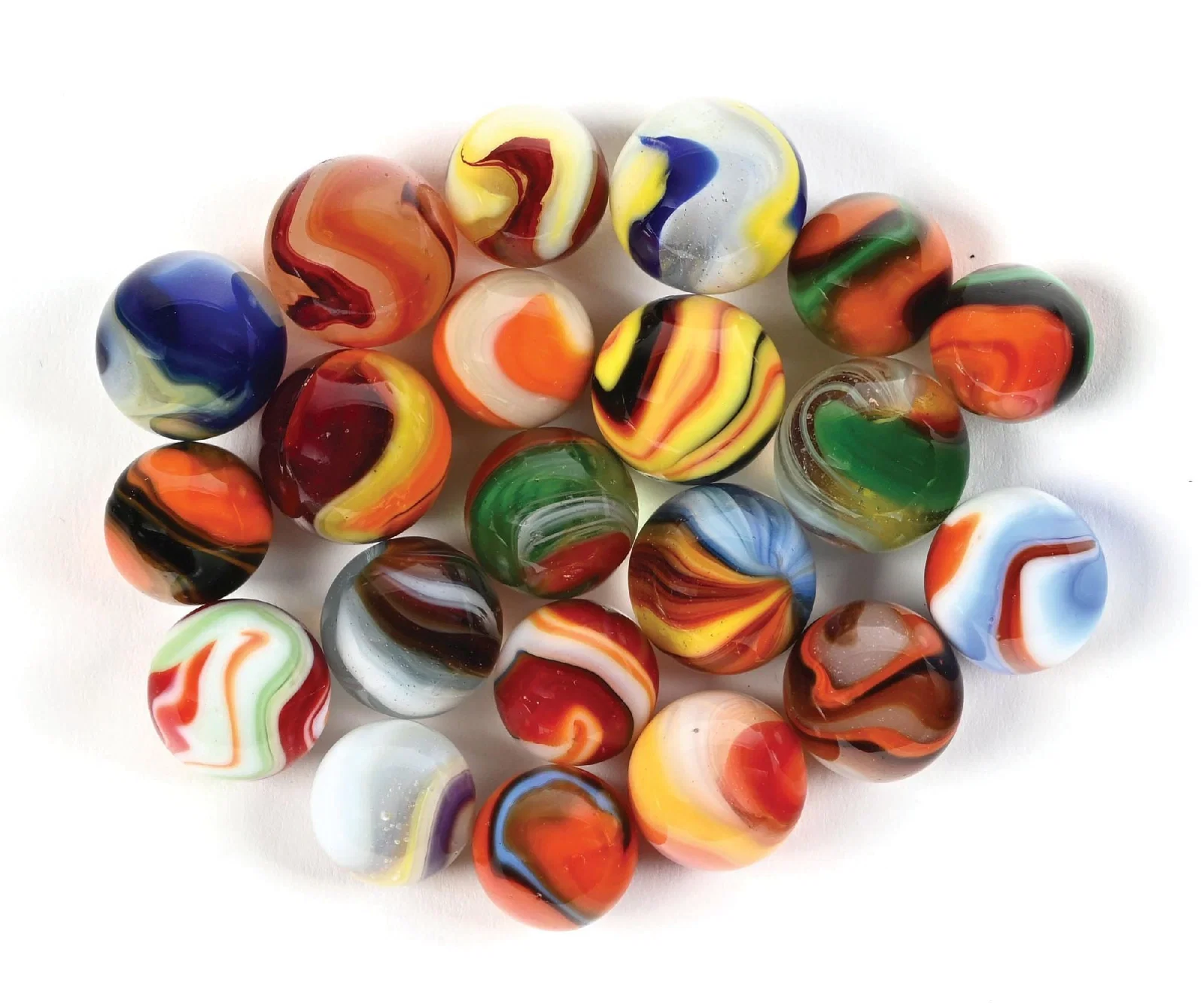 LOT OF 21: AKRO MARBLES
