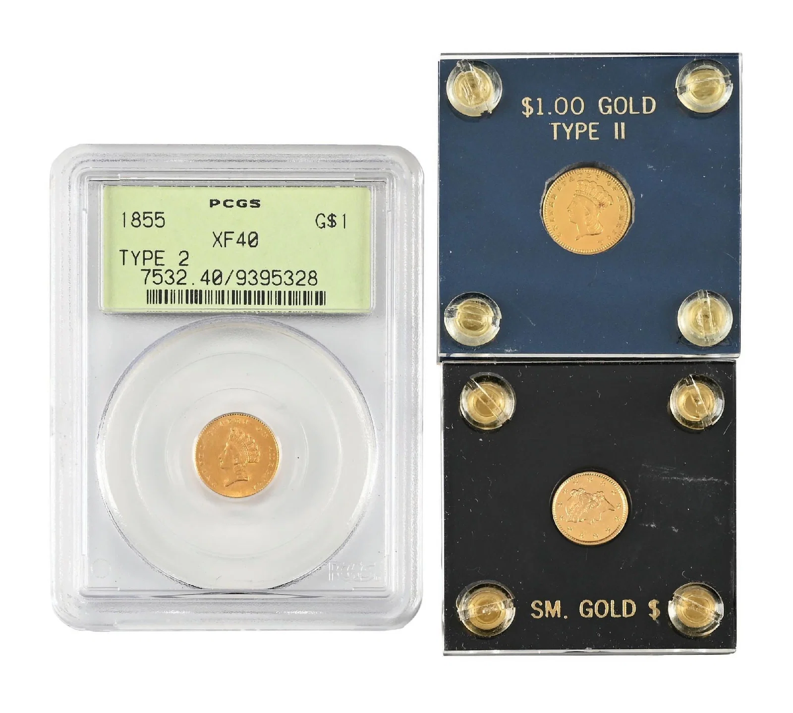 LOT OF 3 $1 GOLD COINS