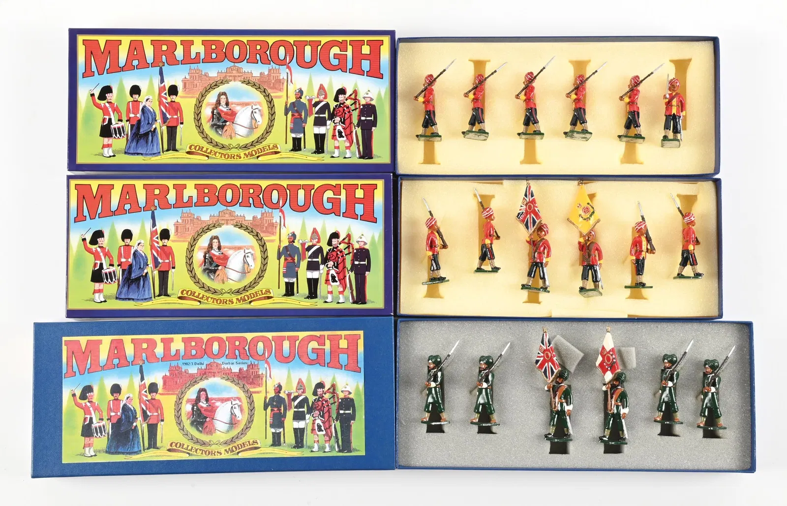 LOT OF 3: MARLBOROUGH SETS IN BOXES