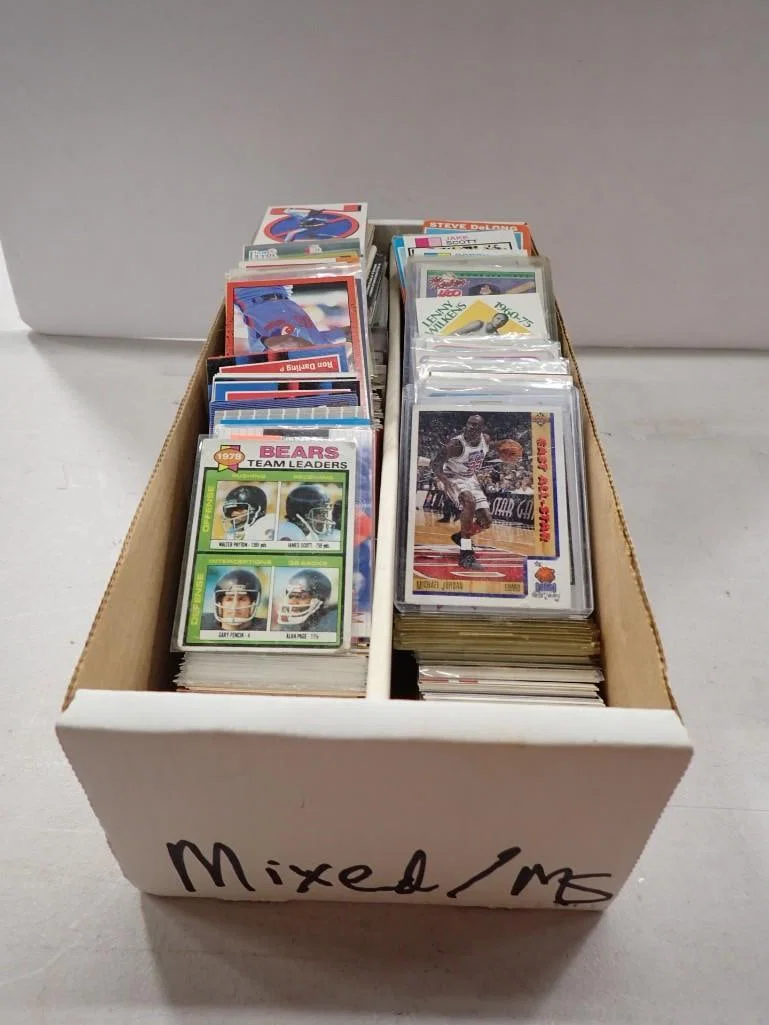 Lot of assorted Sports Cards including Football, Basketball, Baseball, Vintage, Michael Jordan, etc.
