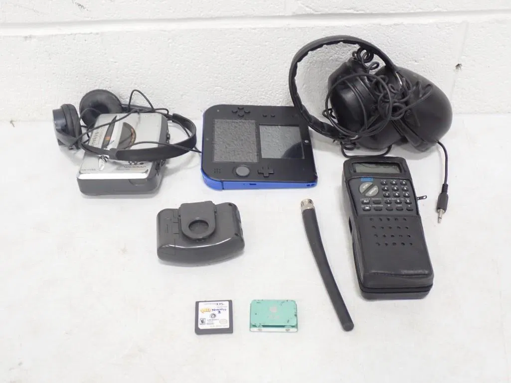 Lot of Electronics incl Nintendo 2DS Gaming System, Sony Walkman, Etc