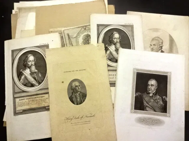 Lot of Forty Portrait Engravings