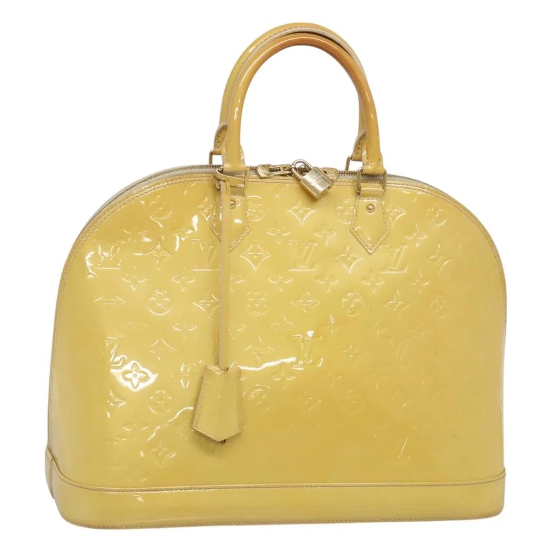 Louis Vuitton Alma GM Monogram Vernis Broncorail Patent Leather Handbag M91450