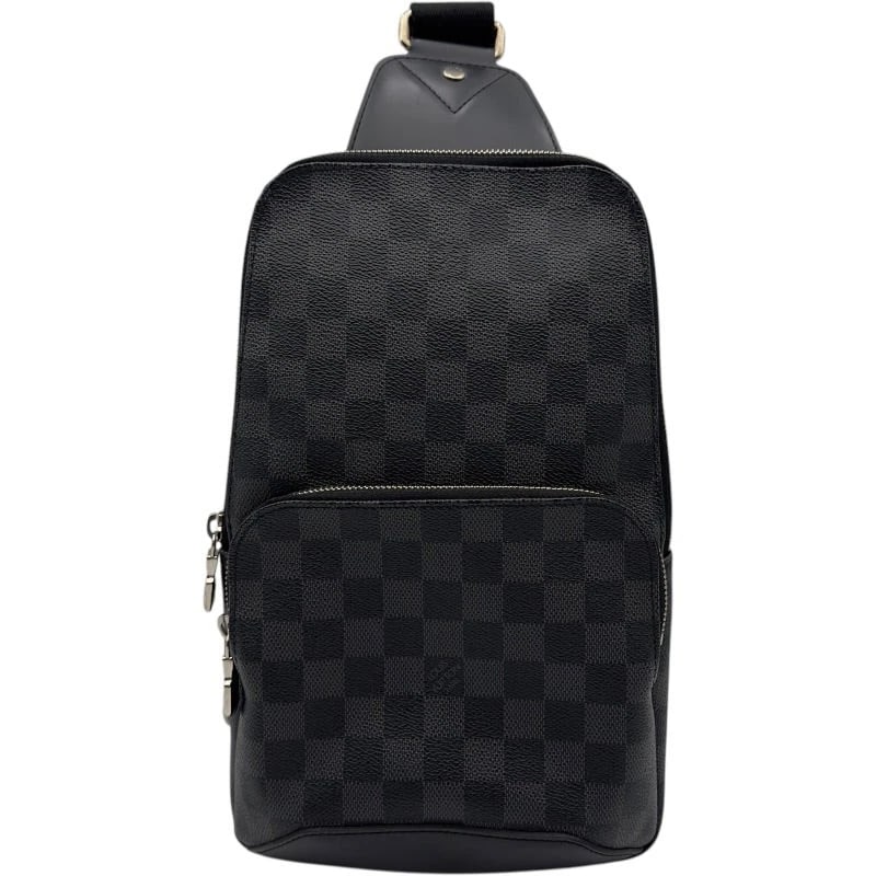 LOUIS VUITTON AVENUE SLING BAG BLACK DAMIER GRAPHITE SHOULDER BAG