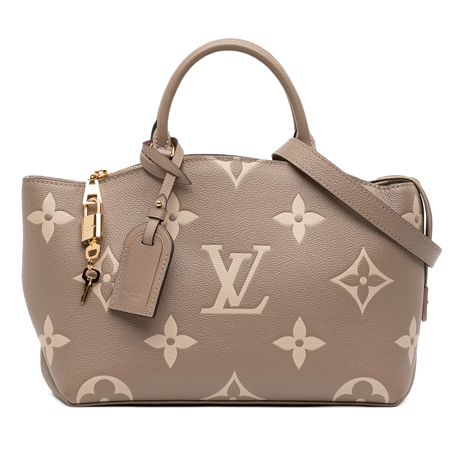 Louis Vuitton Bicolor Monogram Empreinte Giant Petit Palais Bag