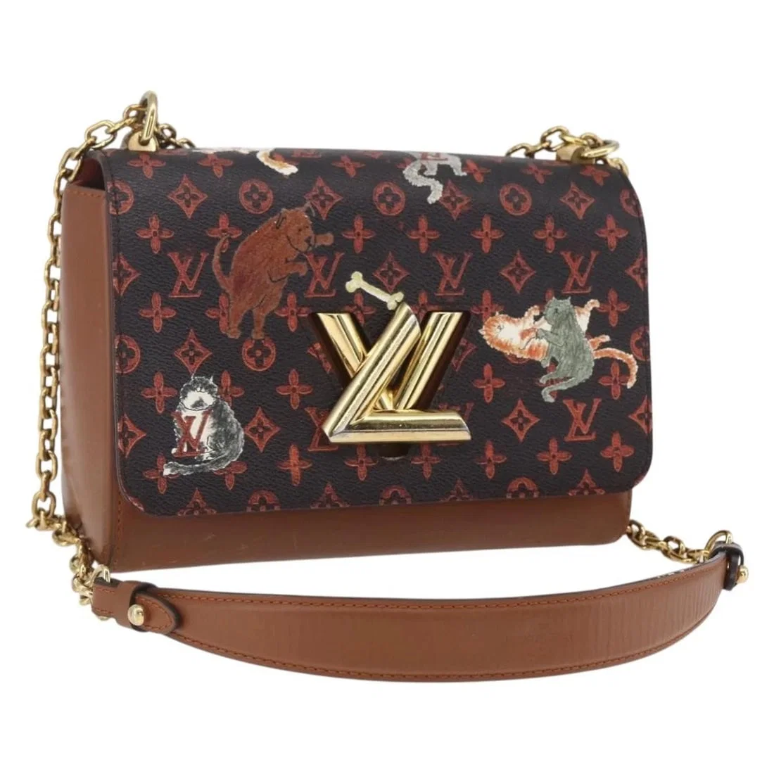 LOUIS VUITTON CATGRAM SACK TWIST MM SHOULDER BAG