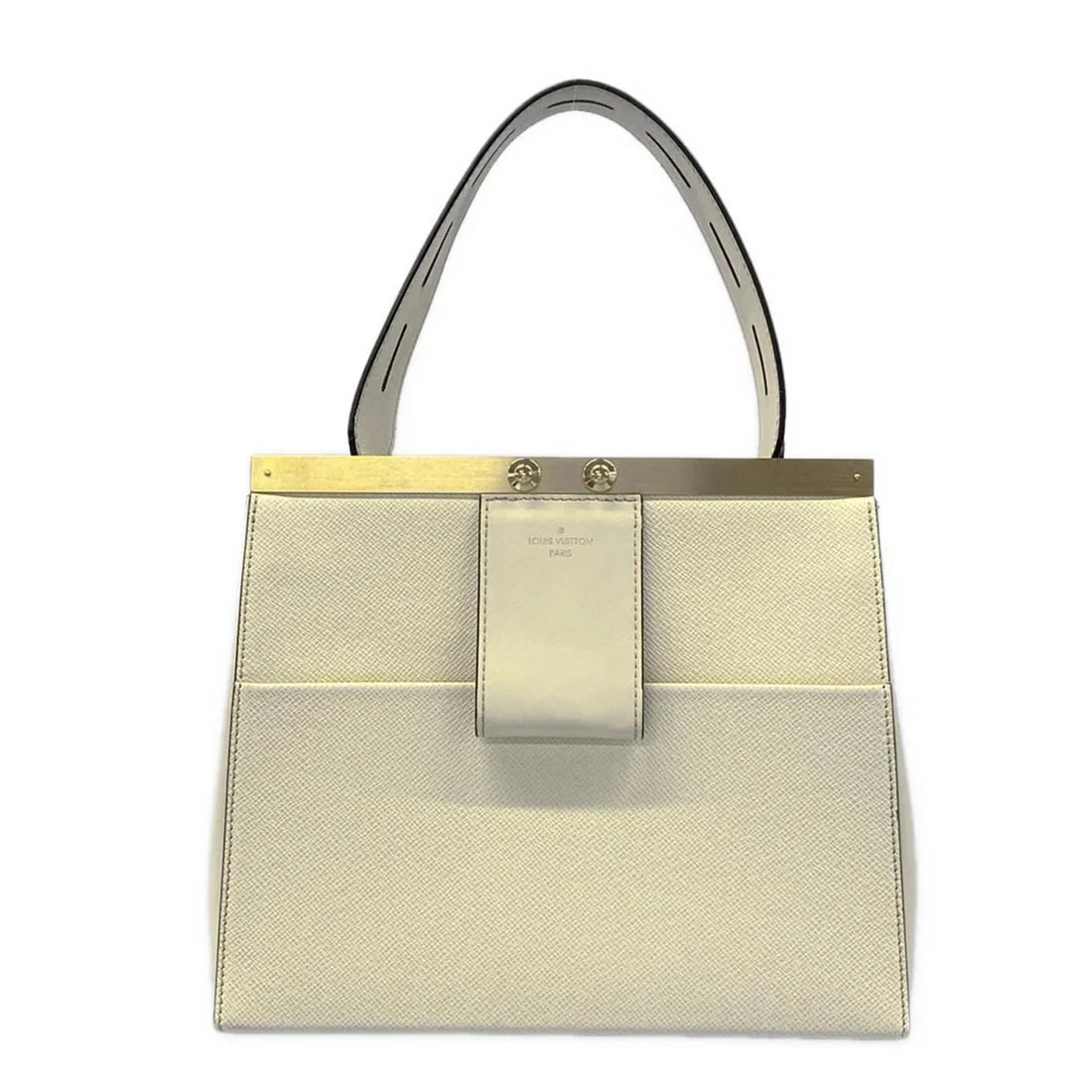 LOUIS VUITTON CITY CREAM TAIGA HANDBAG TAIGA LEATHER
