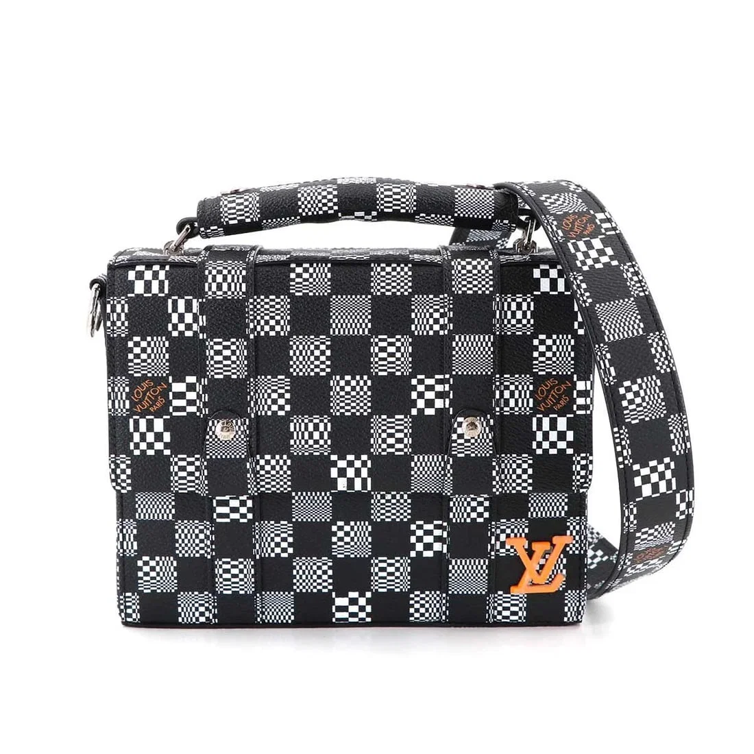 LOUIS VUITTON DAMIER DISTORTED FLAP SOFT TRUNK SHOULDER BAG