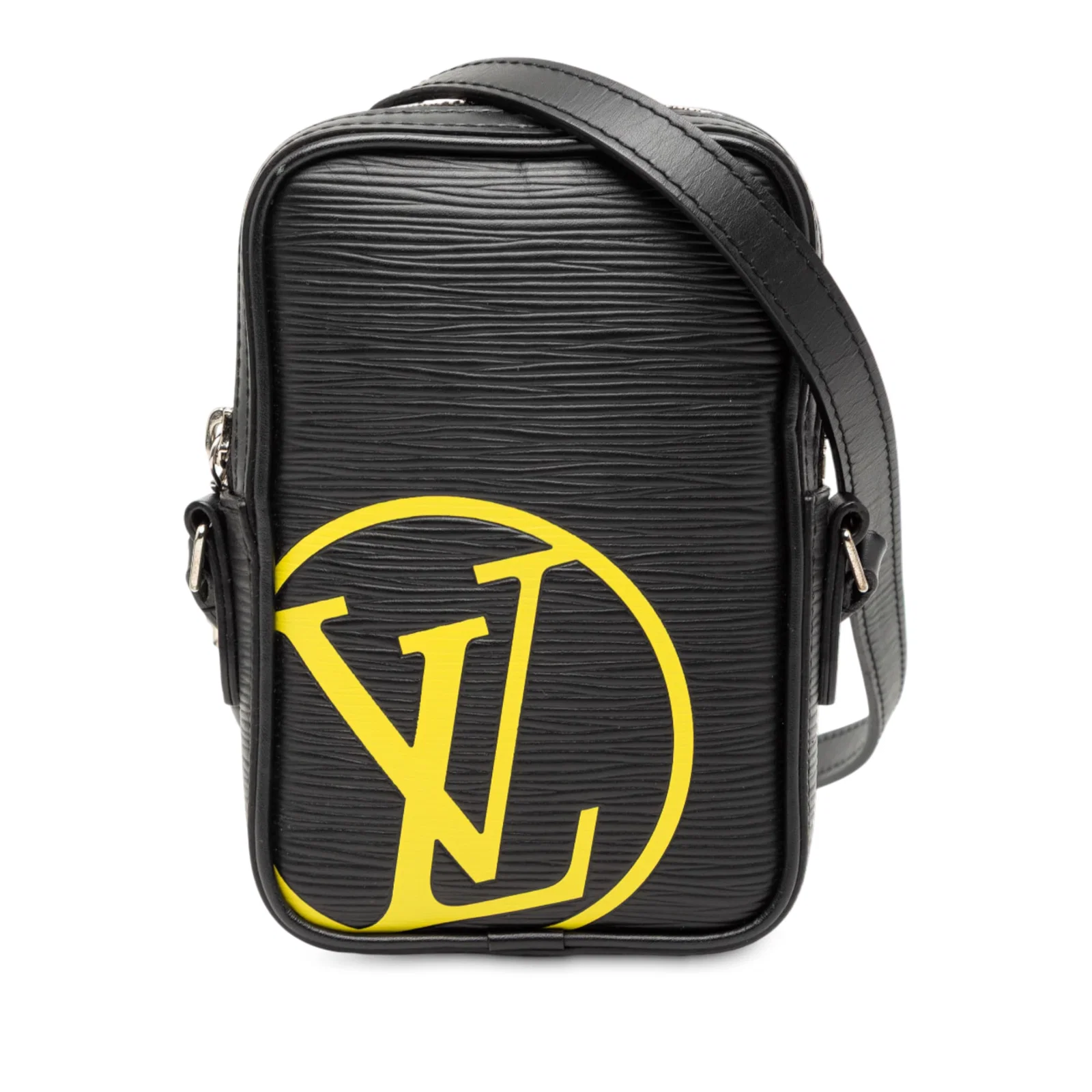 Louis Vuitton Epi Initials Danube PPM black leather crossbody bag