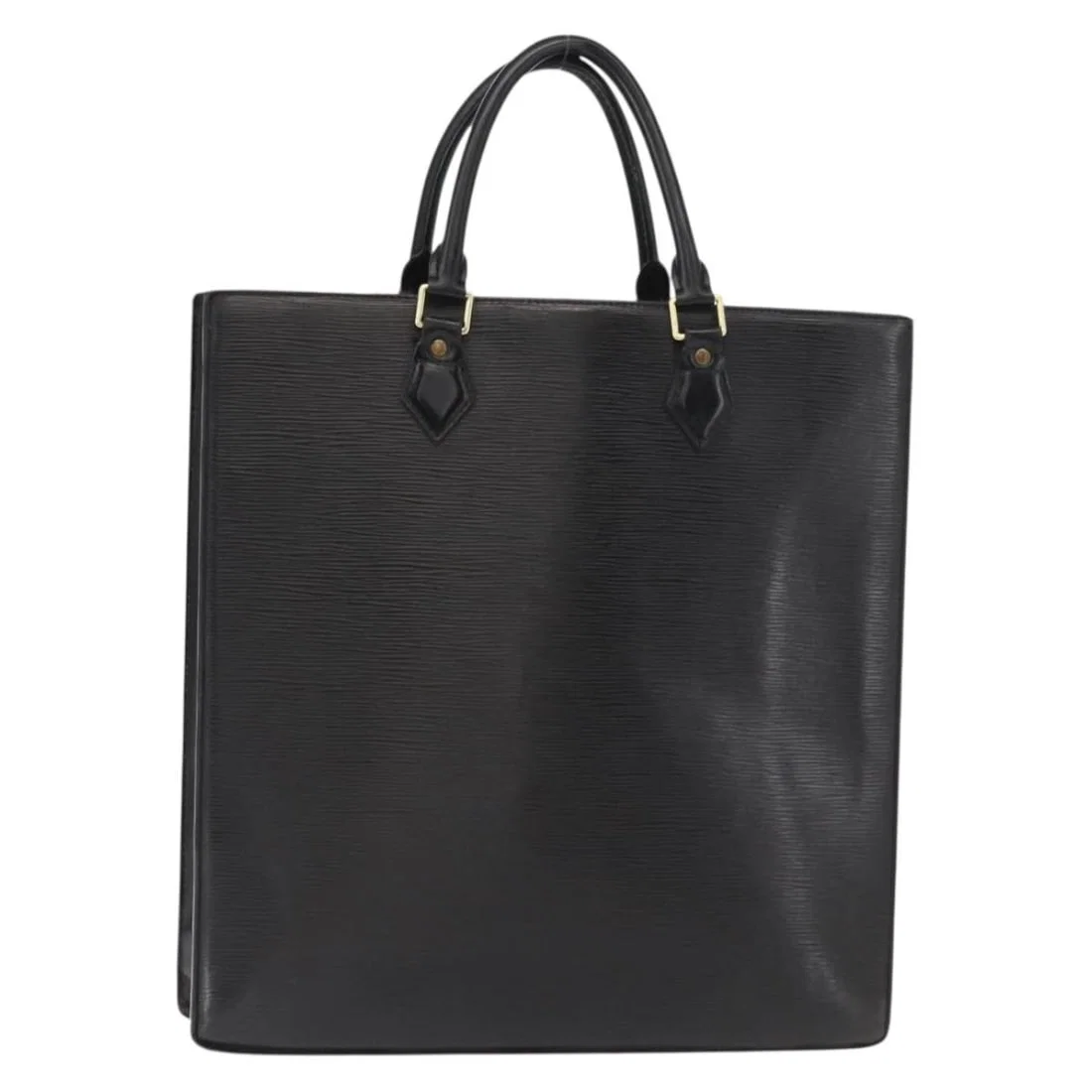 Louis Vuitton Epi Sac Plat Hand Bag Black M59082 Authentic France