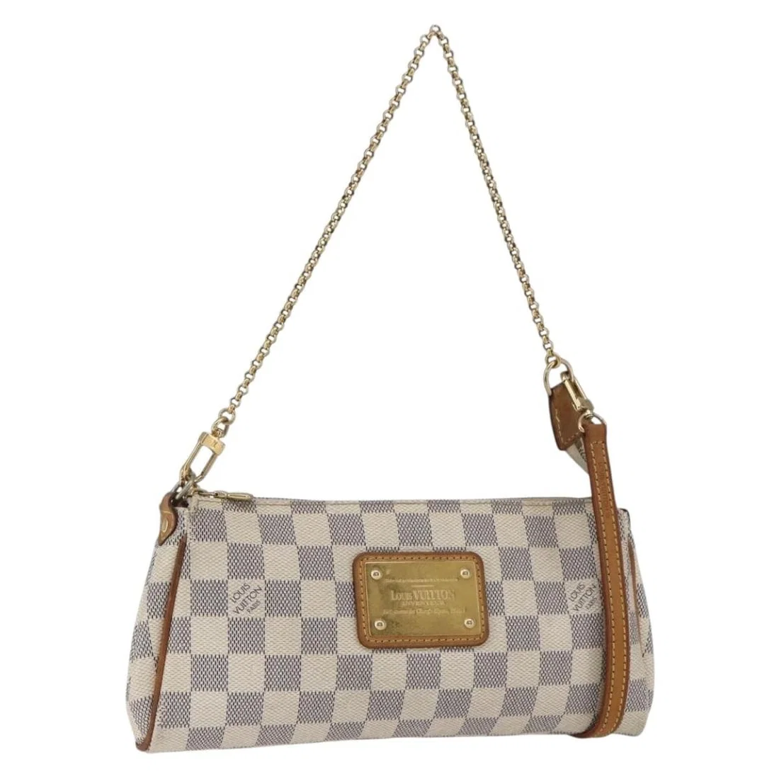 Louis Vuitton Eva Damier Azur Canvas Shoulder Bag with Strap N55214