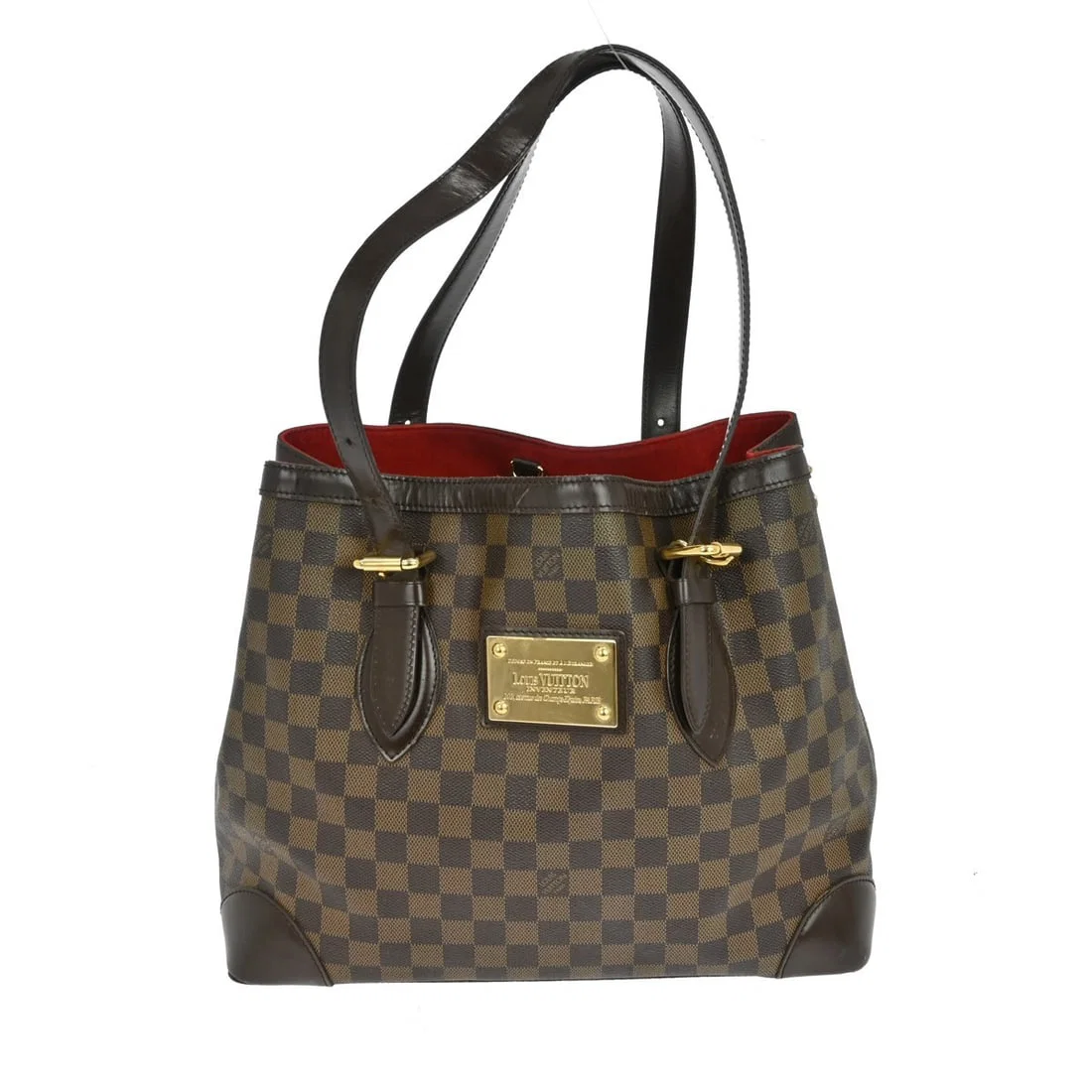 Louis Vuitton Hampstead MM Ebene Damier Canvas Medium Tote Handbag