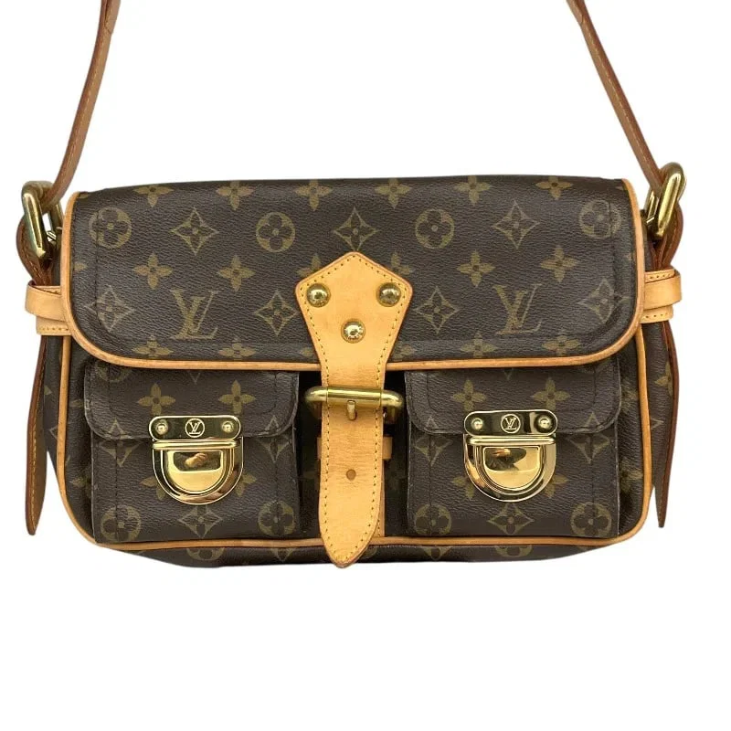 LOUIS VUITTON HUDSON PM BROWN MONOGRAM CANVAS SHOULDER BAG