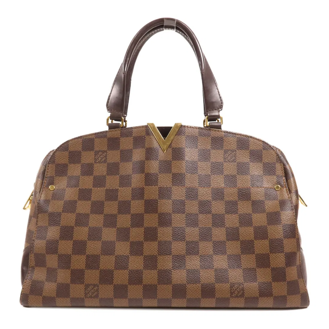 Louis Vuitton Kensington Bowling Handbag N41505 Damier Ebene Brown