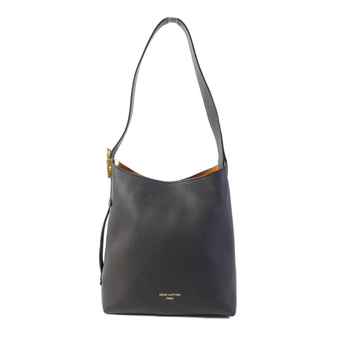 LOUIS VUITTON Low Key Hobo MM Black Calfskin Shoulder Bag M25352