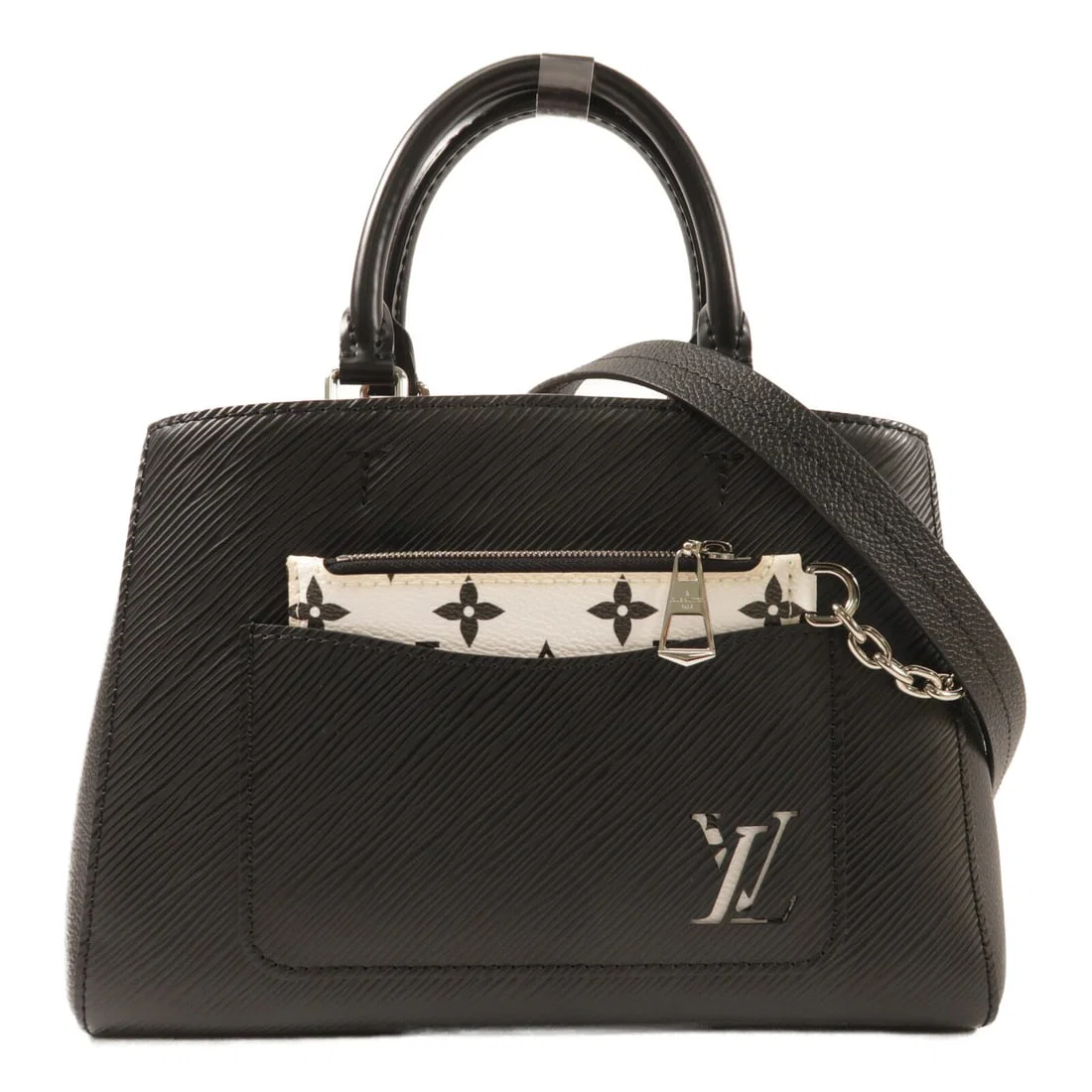 Louis Vuitton Marelle Epi Black Calfskin Shoulder and Handbag M80689