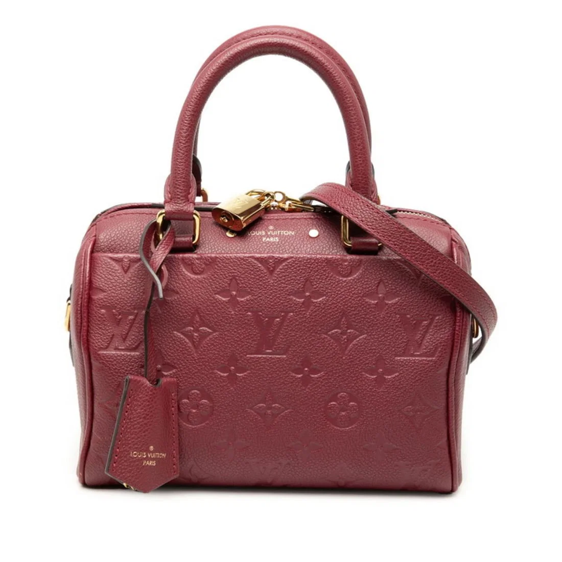LOUIS VUITTON MONOGRAM EMPREINTE SPEEDY BANDOULIERE 20 SHOULDER BAG