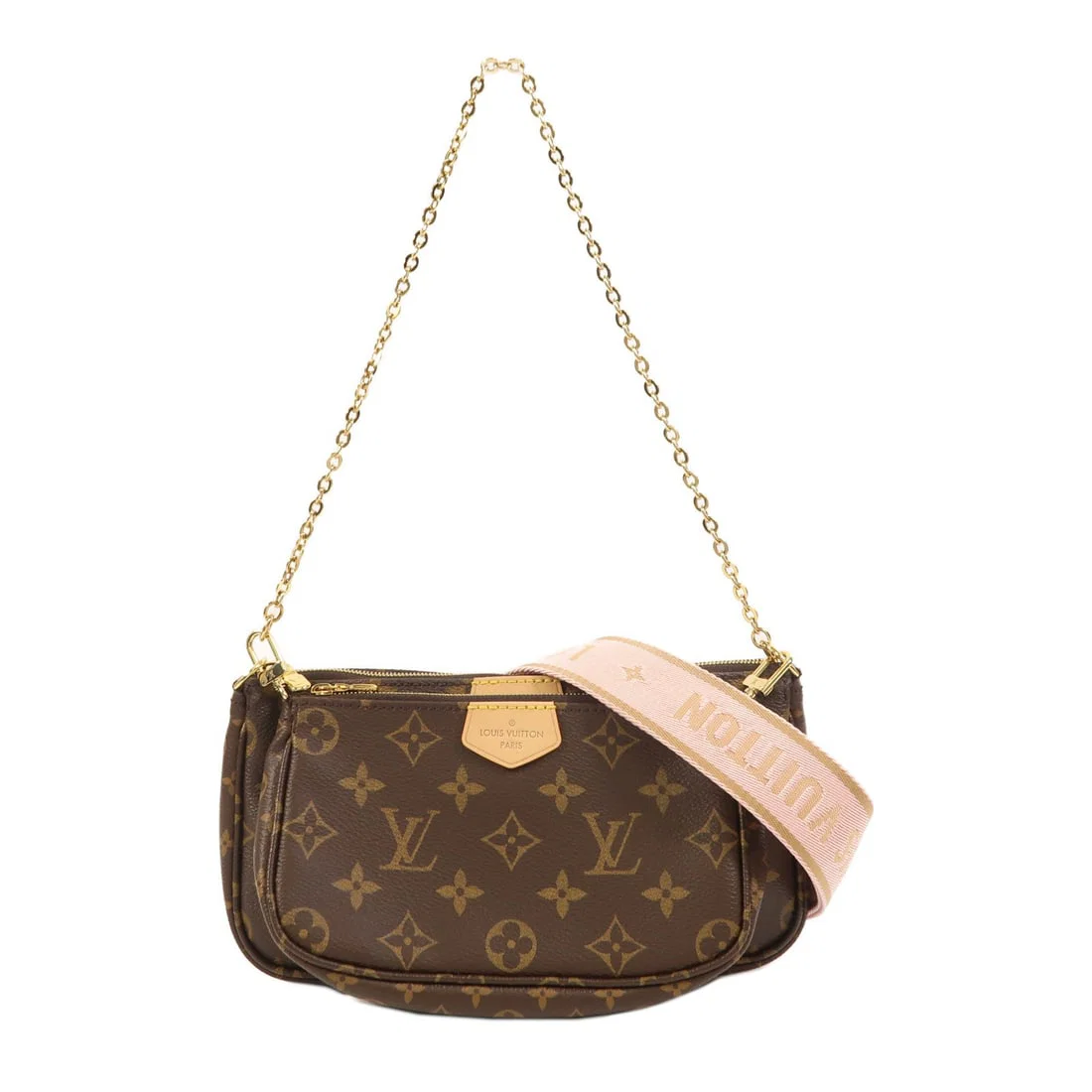 Louis Vuitton Multi Pochette Accessoires Brown Canvas Shoulder Bag M44840