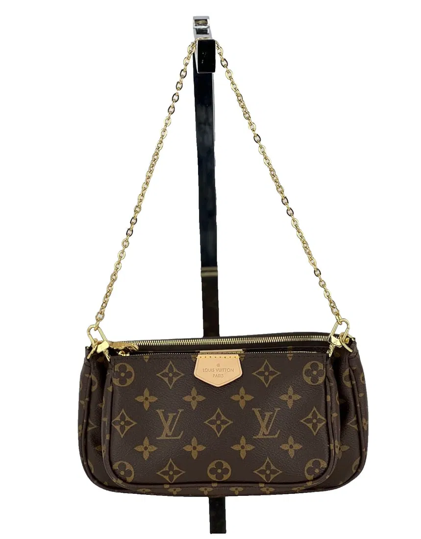 Louis Vuitton Multi Pochette Accessoires Brown Monogram Canvas Shoulder Bag