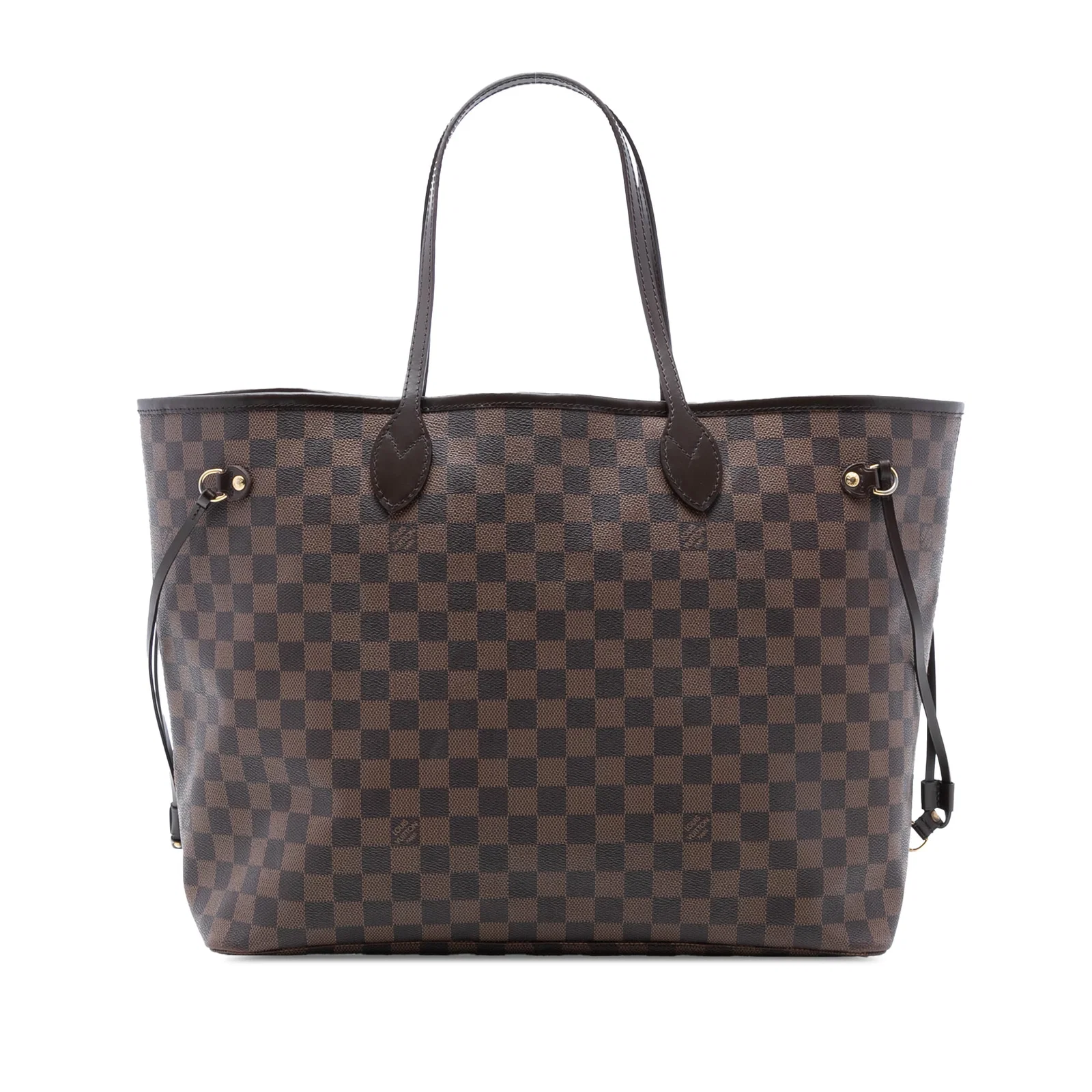 Louis Vuitton Neverfull GM tote bag Damier Ebene canvas with leather trim
