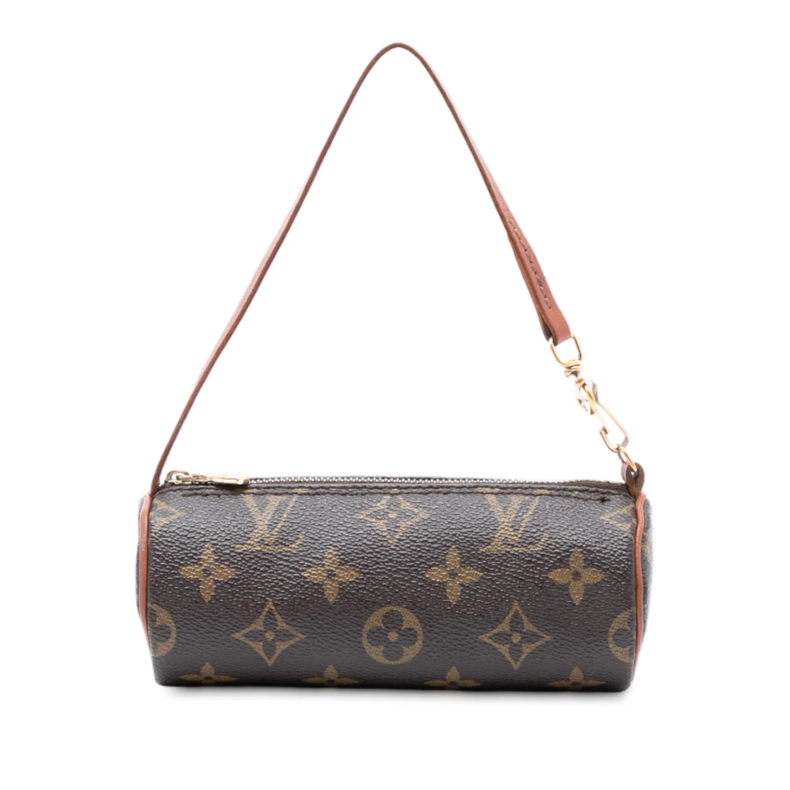 Louis Vuitton Papillon Pochette Bag with Monogram Canvas and Detachable Strap