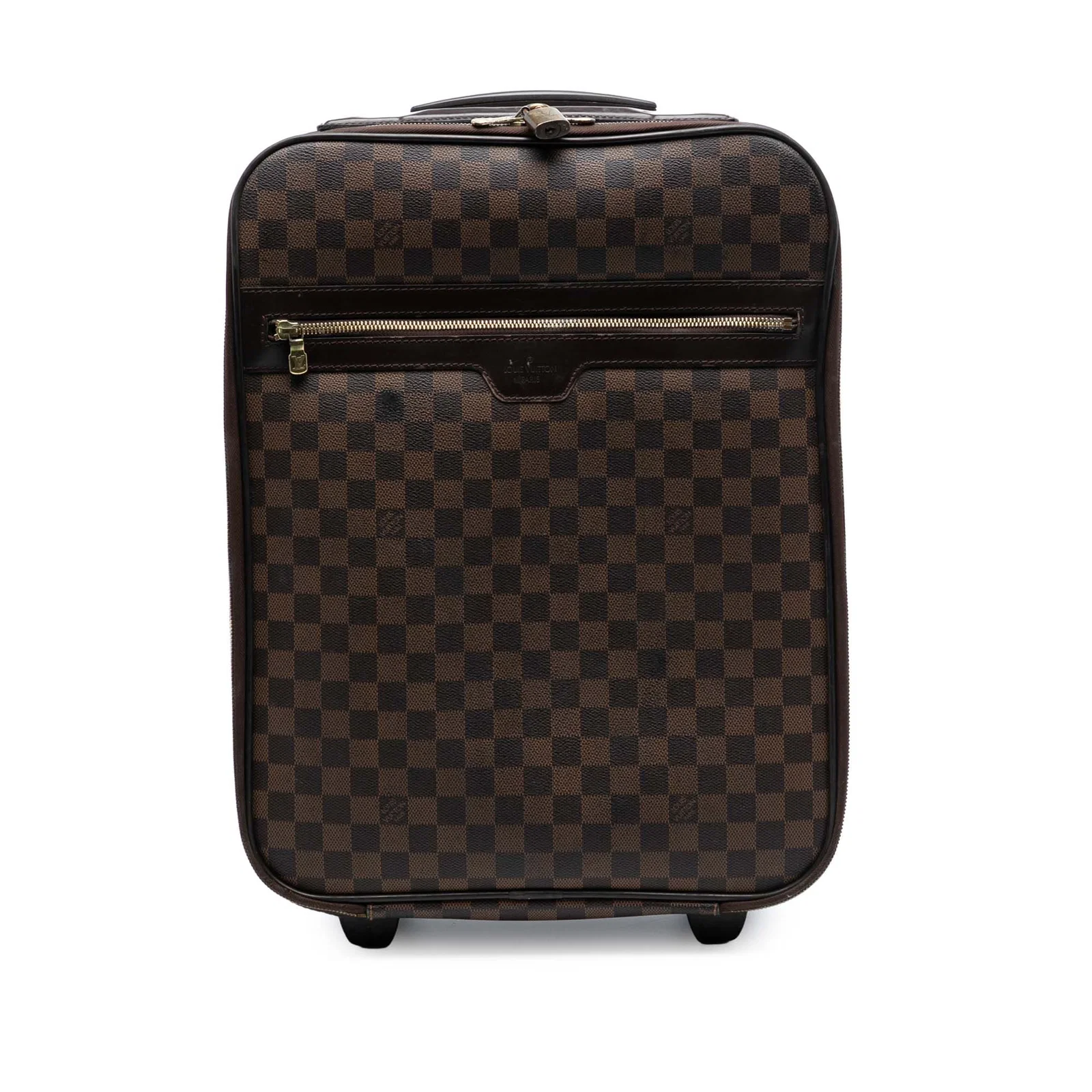 Louis Vuitton Pegase 45 Rolling Luggage in Damier Ebene Canvas and Leather