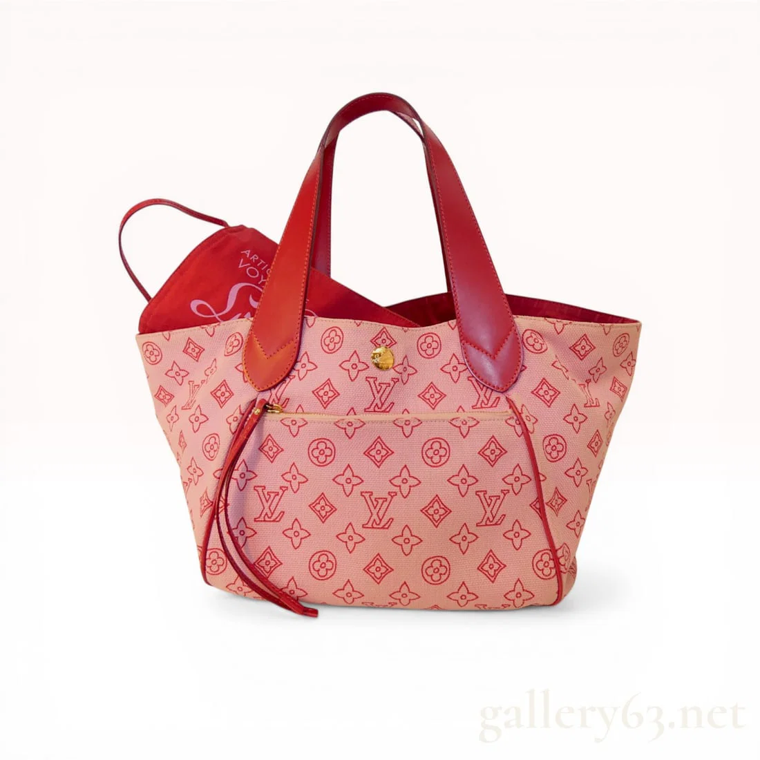 Louis Vuitton Pink Canvas Cabas Ipanema MM Tote Bag