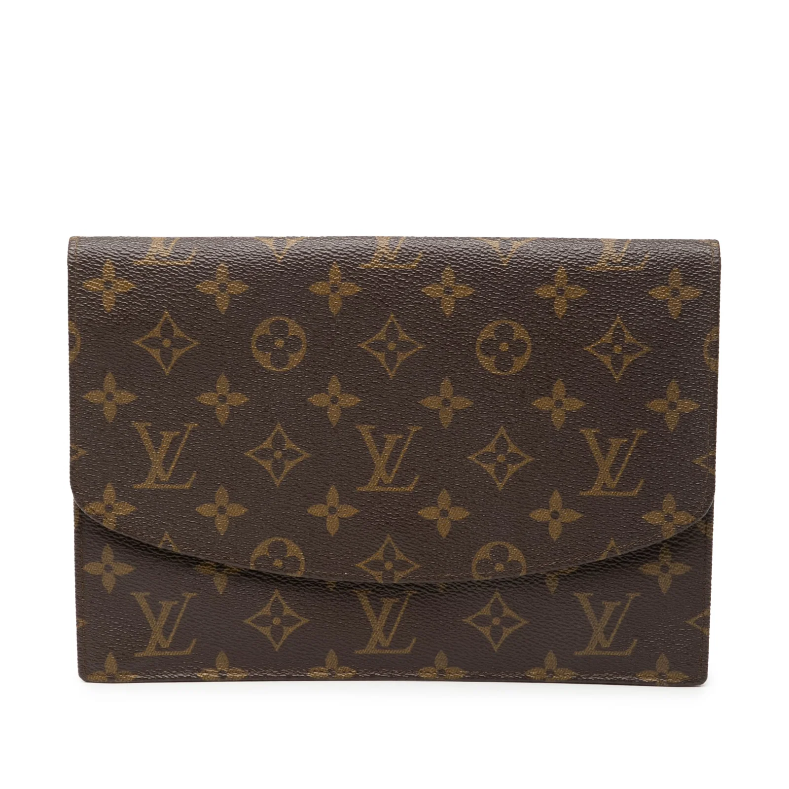 Louis Vuitton Pochette Rabat 23 Monogram Canvas Clutch Bag Brown