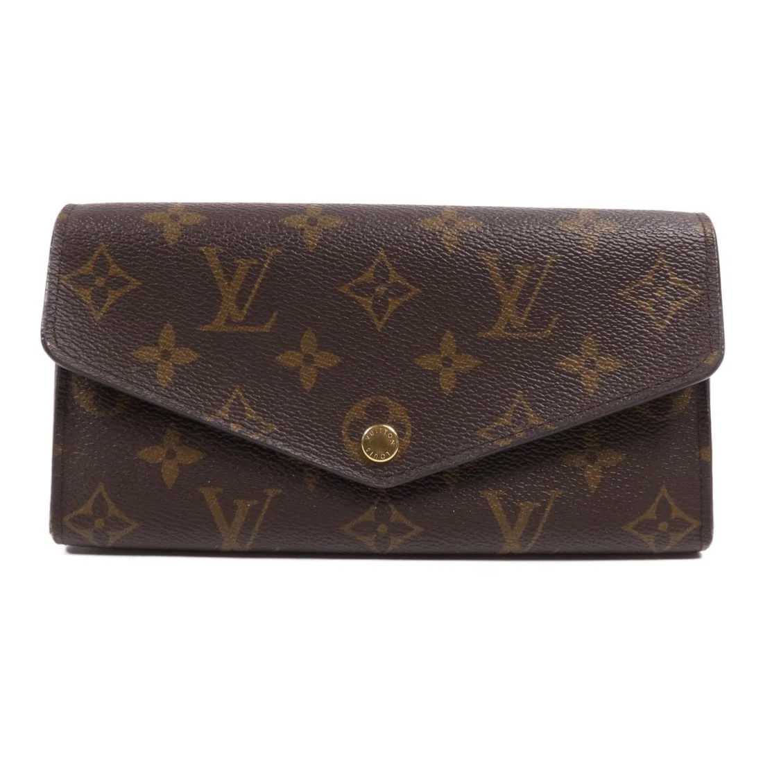 LOUIS VUITTON Sarah Long Wallet M62234 Monogram Brown GHW