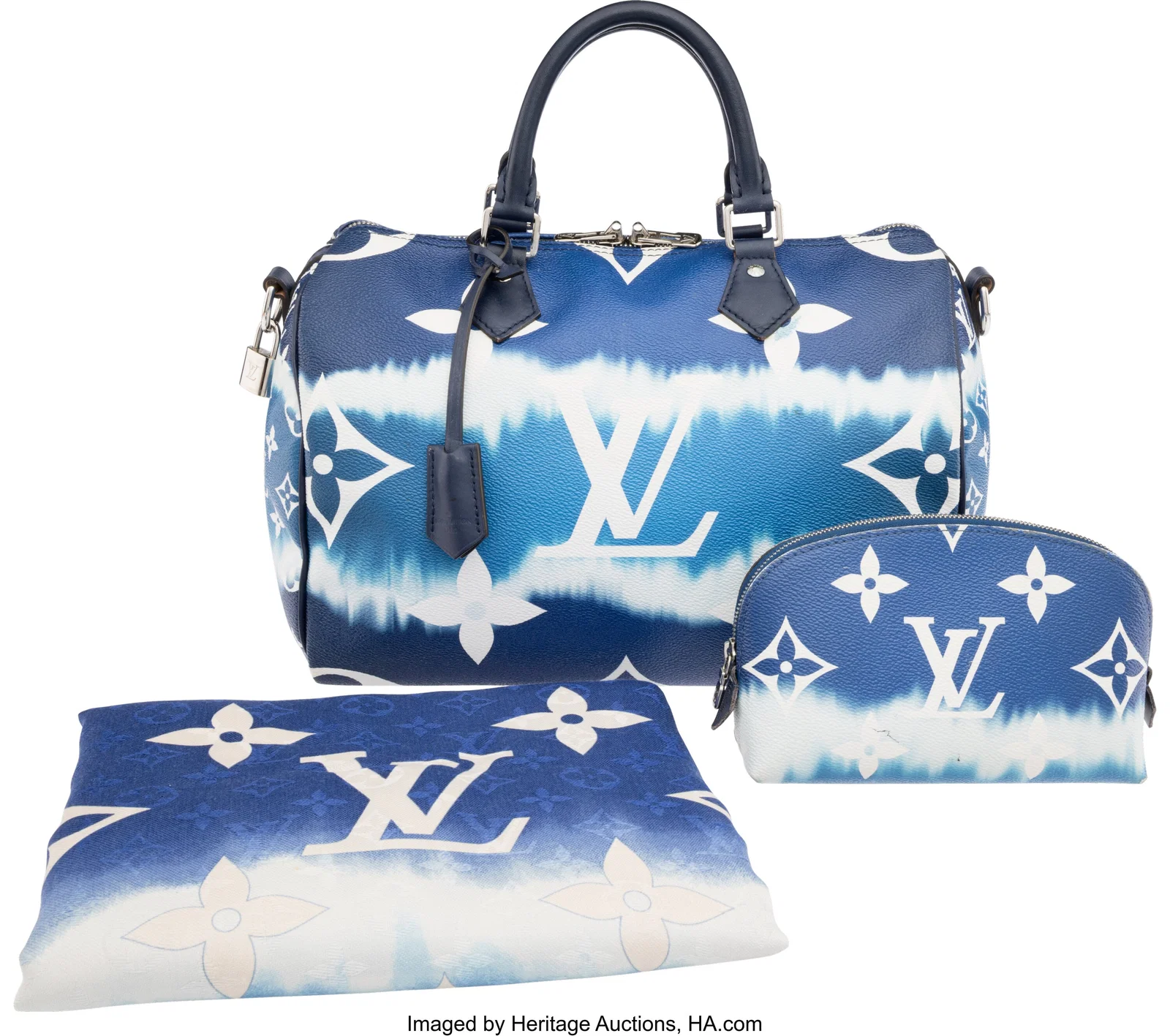Louis Vuitton Set of Three: Blue Escale Giant Mo