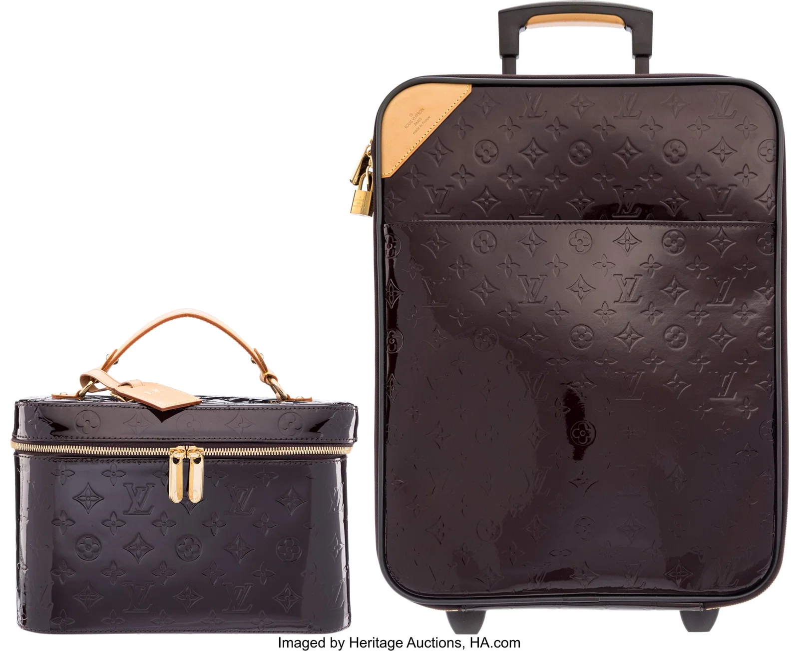 Louis Vuitton Set of Two: Amarante Vernis Monogr