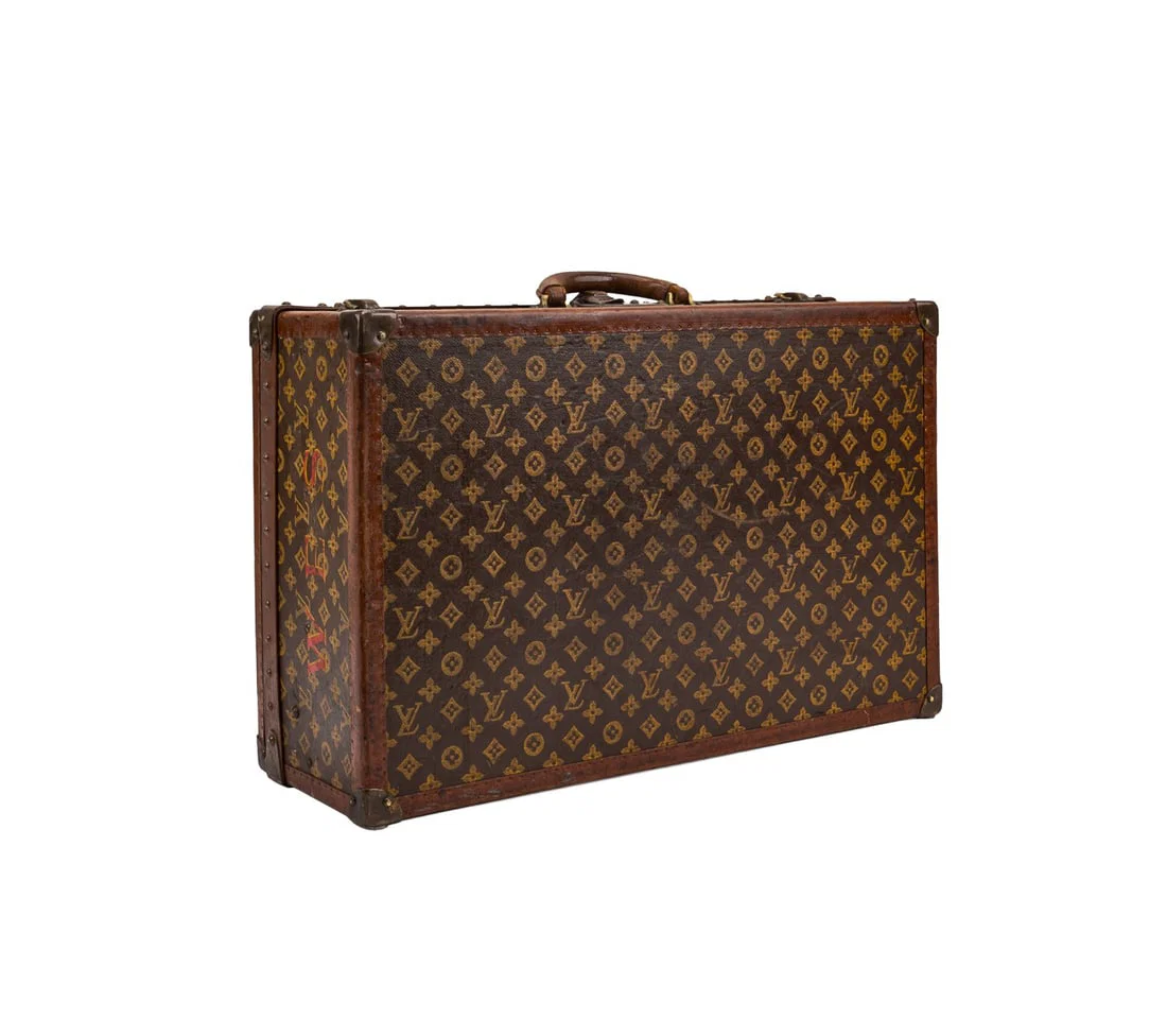 LOUIS VUITTON STENCIL MONOGRAM 'ALZER' SUITCASE