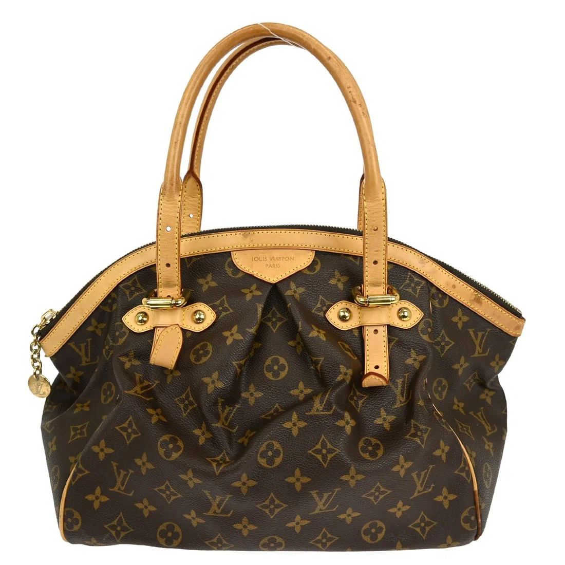 Louis Vuitton Tivoli GM Brown Monogram Canvas Large Tote Handbag M40144