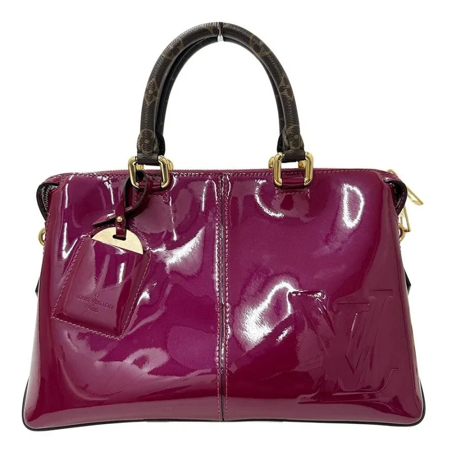 LOUIS VUITTON VERNIS SHOULDER BAG VERNIS TOTE MIROIR MAGENTA
