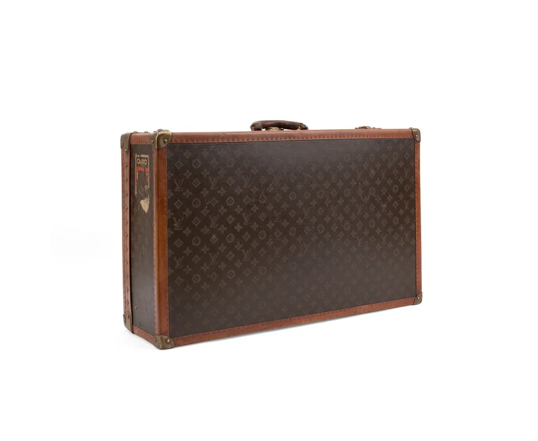 LOUIS VUITTON VINTAGE 'ALZER' HARD SIDED SUITCASE