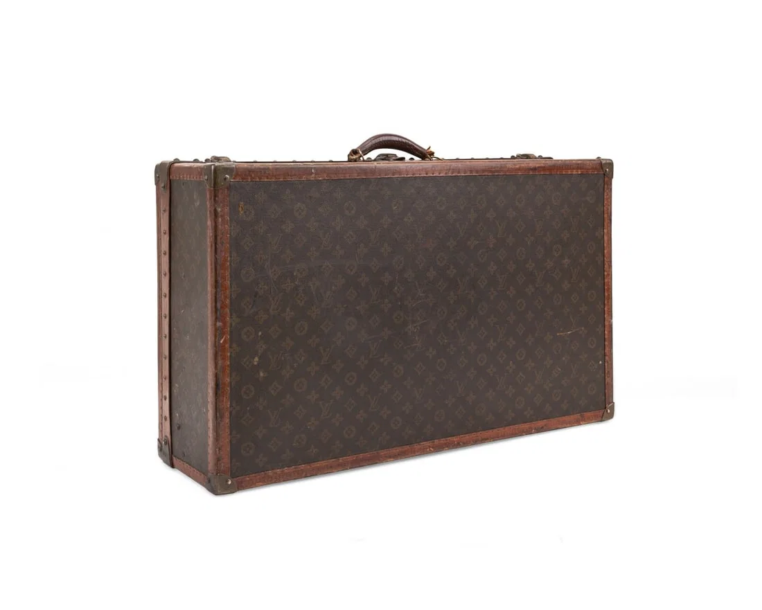 LOUIS VUITTON VINTAGE HARD SHELL 'ALZER' TRUNK