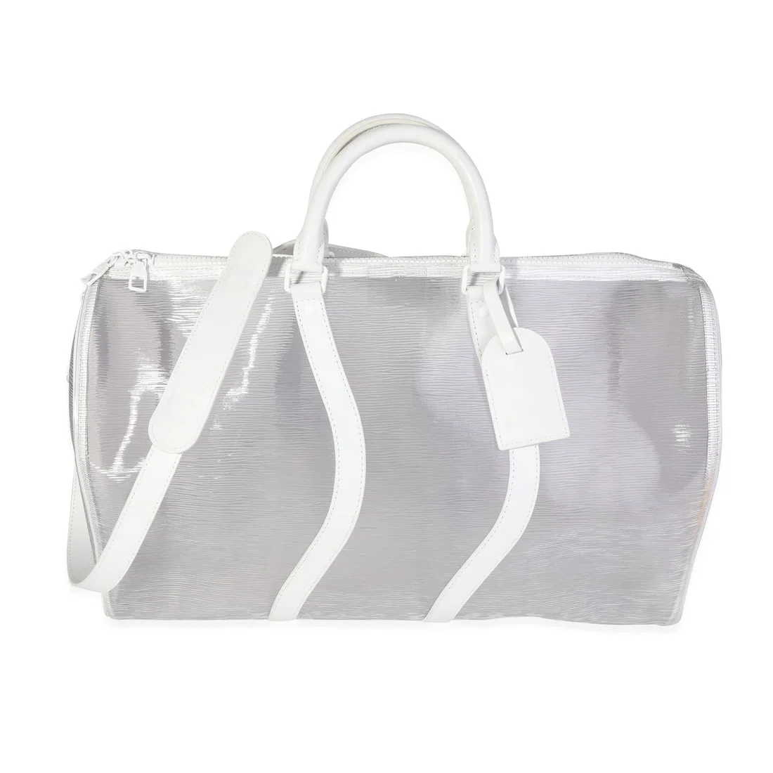 Louis Vuitton Wavy Keepall Bandouliere 50 Clear PVC Duffle Bag