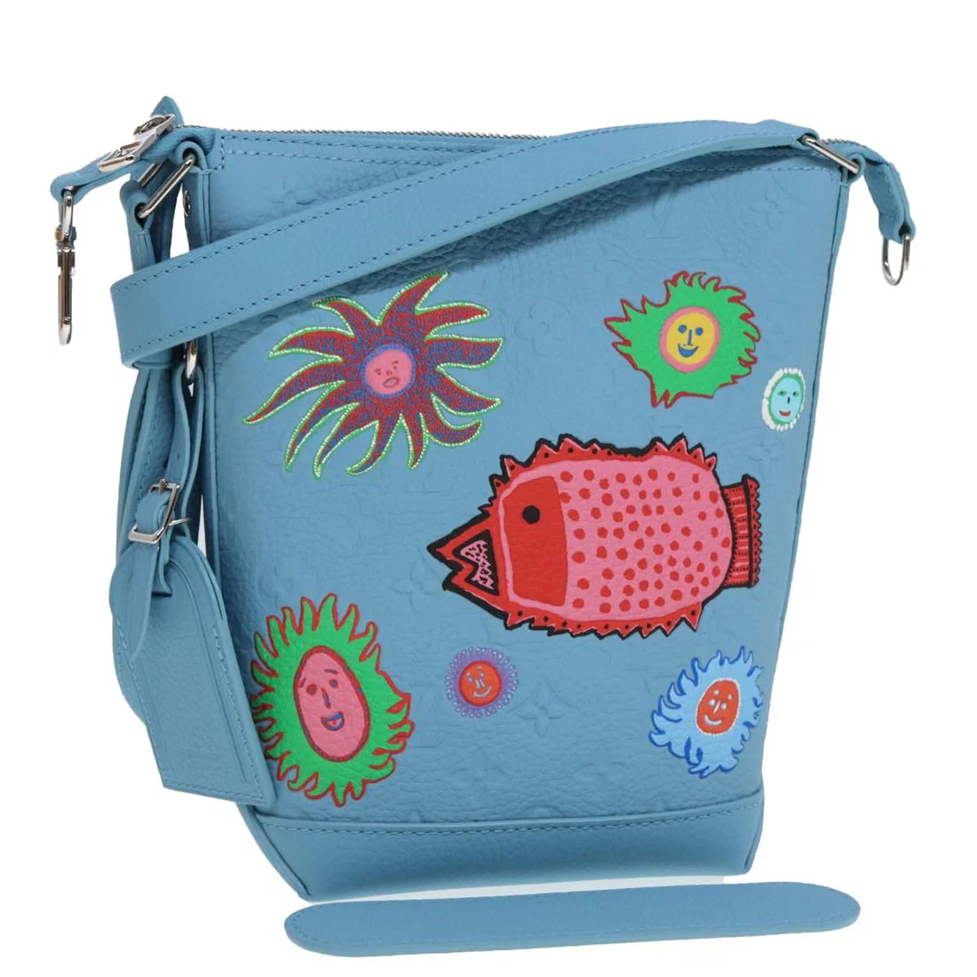 LOUIS VUITTON Yayoi Kusama Monogram Hobo Bag Blue M21716 LV Auth