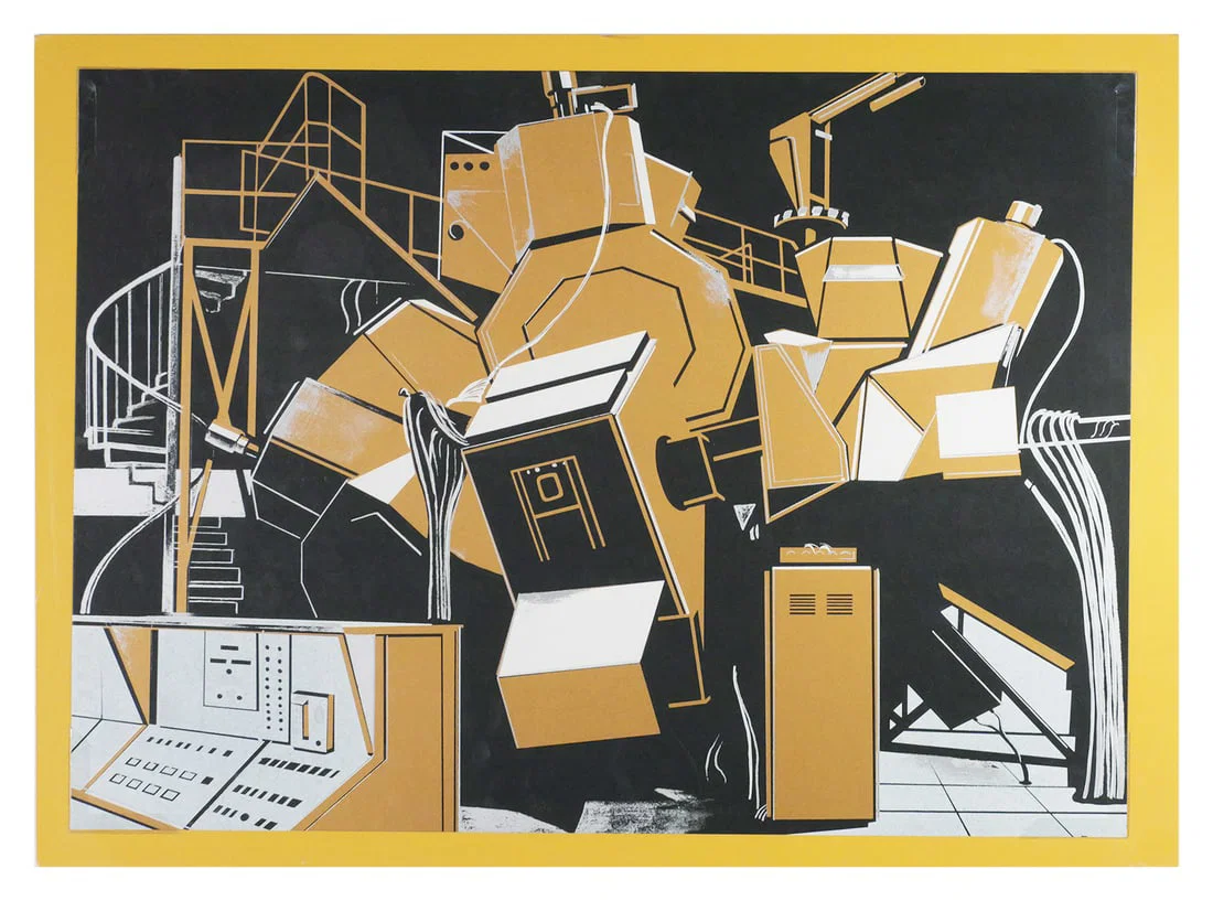 LOWELL NESBITT NASA Simulator Serigraph