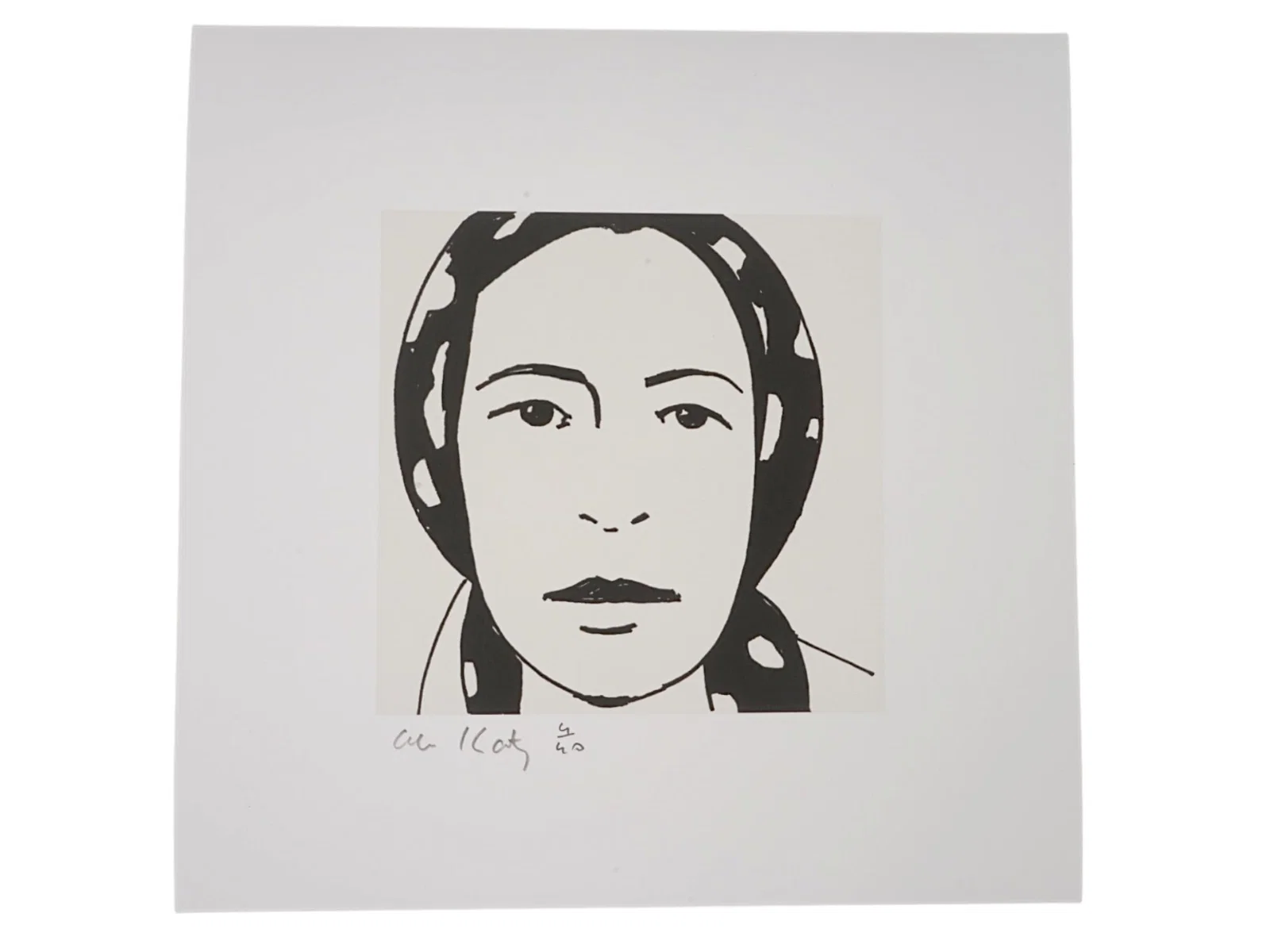 LTD ALEX KATZ AMERICAN PORTRAIT LITHOGRAPH SIGNED