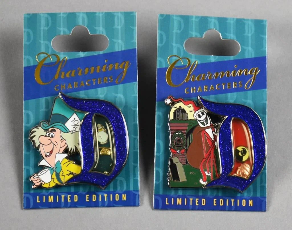 Ltd Ed Disney Charming Characters Lapel Trade Pins