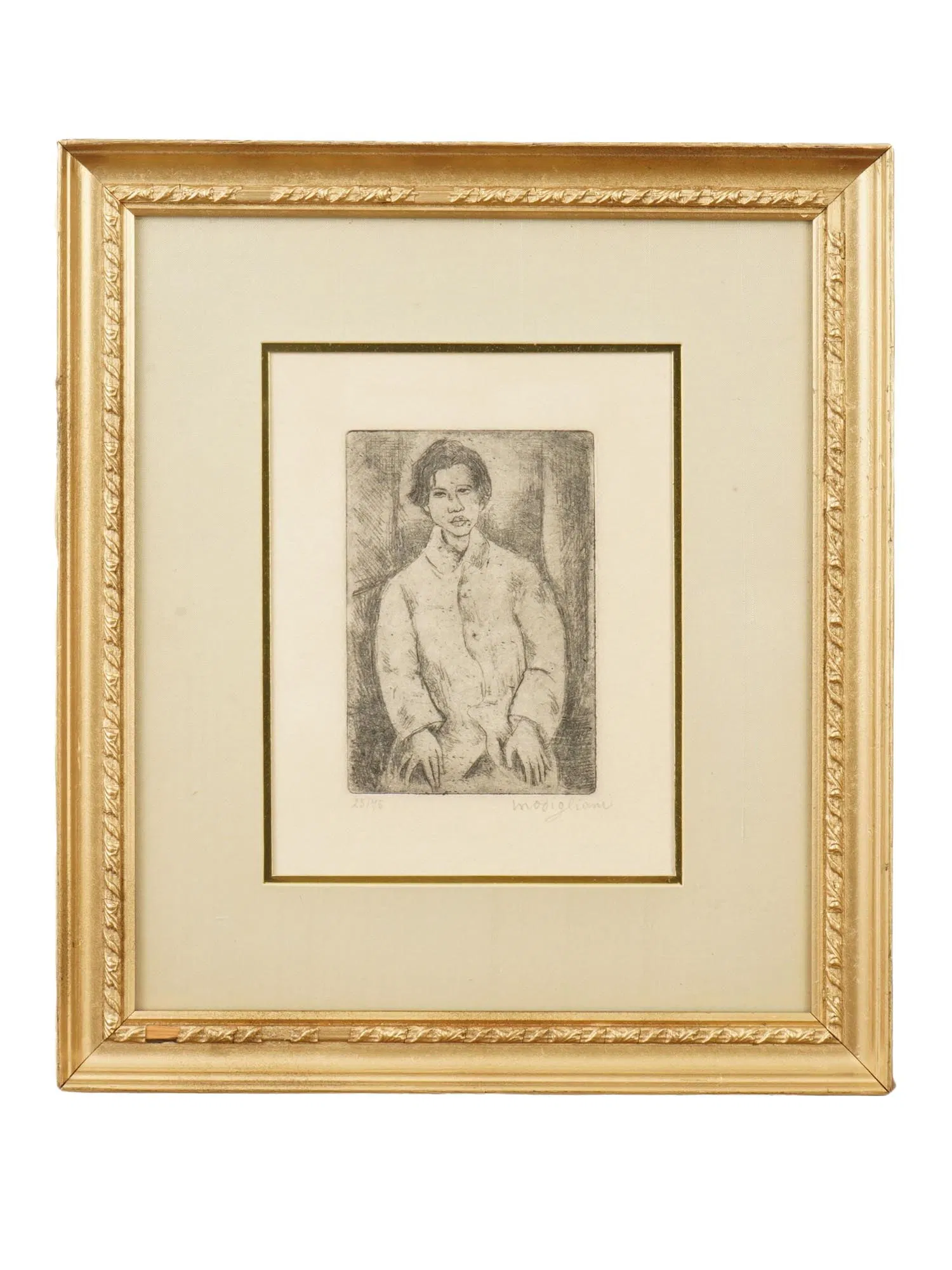 LTD MODERNIST ETCHING AFTER AMEDEO MODIGLIANI SIGNED
