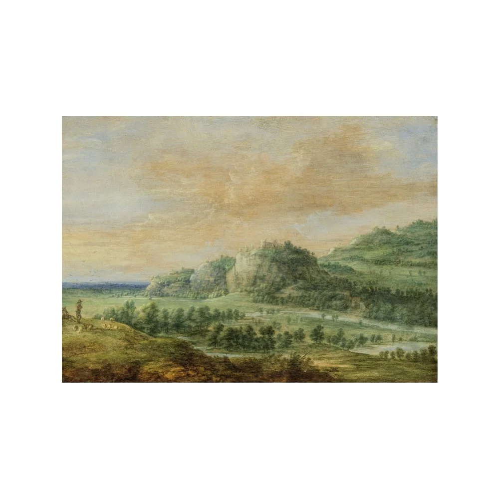 Lucas van Uden (Antwerp circa 1595-circa 1673) Paysage de bord de l'eau