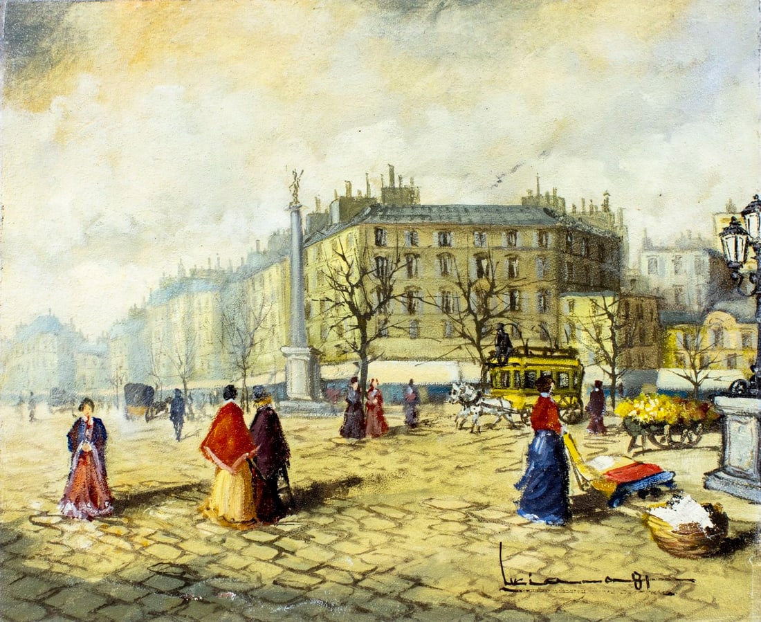 Luciano (France,20C) oil painting