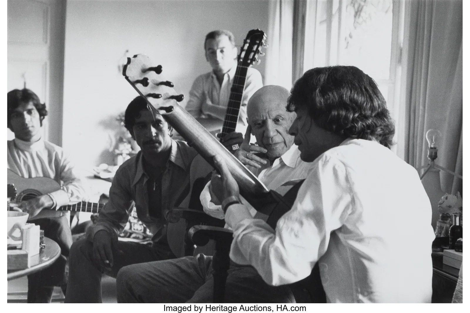 Lucien Clergue (French, 1934-2014) Picasso and M