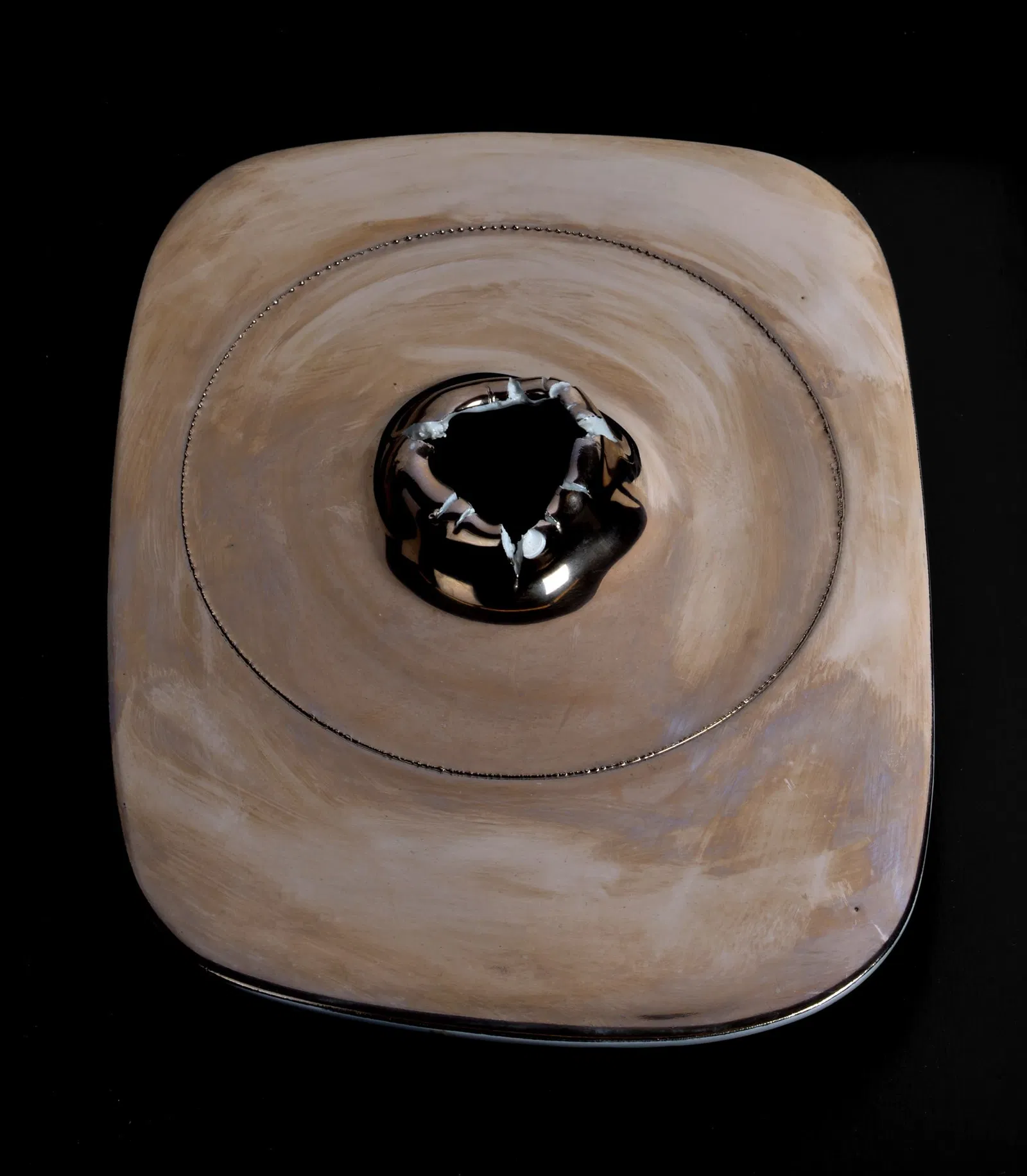 Lucio Fontana (Rosario di Santa Fè, 1899 - Comabbio, 1968) - Concetto Spaziale Cratere, 1968