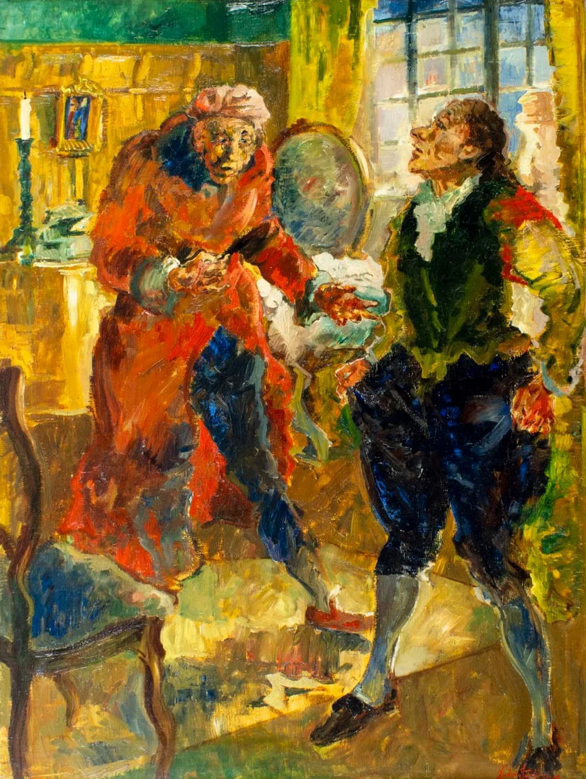 Ludvig Jacobsen (Danish,1890-1957) oil painting