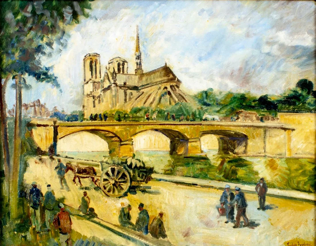 Ludvig Jacobsen (Denmark,1890-1957) oil painting